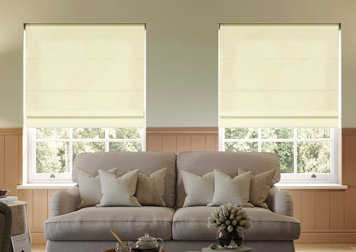 Odessa Velvet, Oyster - Roman Blind - Image 3